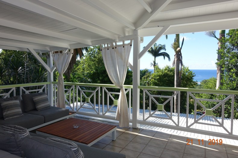 Villa Green House - Terrasse avec vue mer