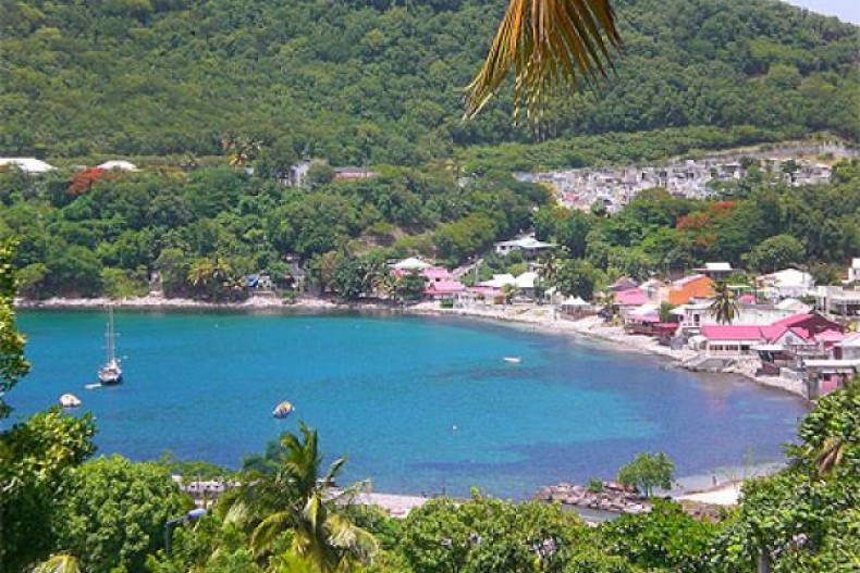 Le bourg de Deshaies