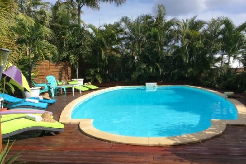 Piscine 5 x 10m et espace farniente