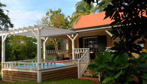 bungalow avec piscine privée