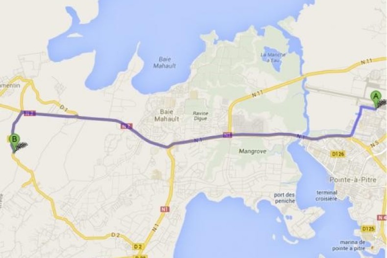 Itinéraire Aéroport/Manatee