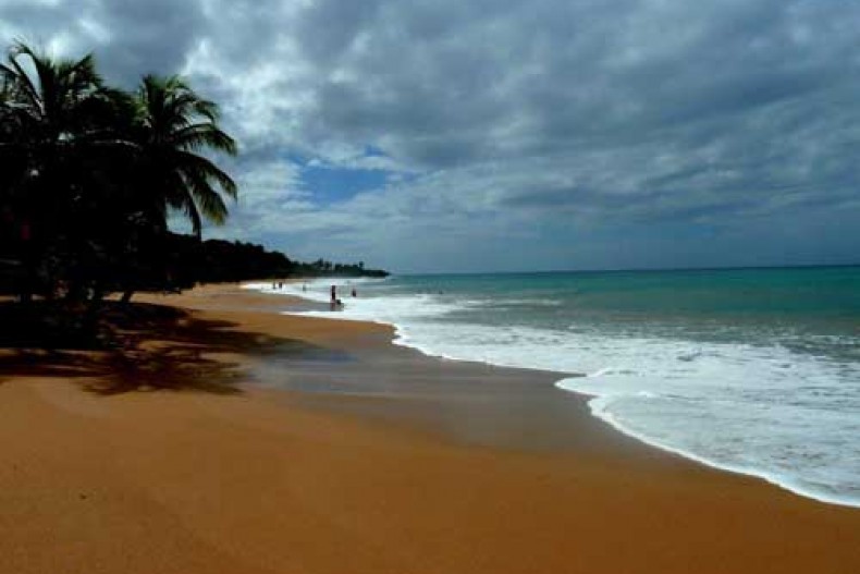 La merveilleuse plage de la Perle-juste à coté