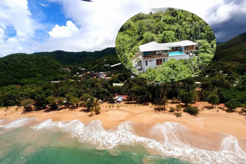 Villa zuli surplombe la plage de la Perle, la bien nommée...