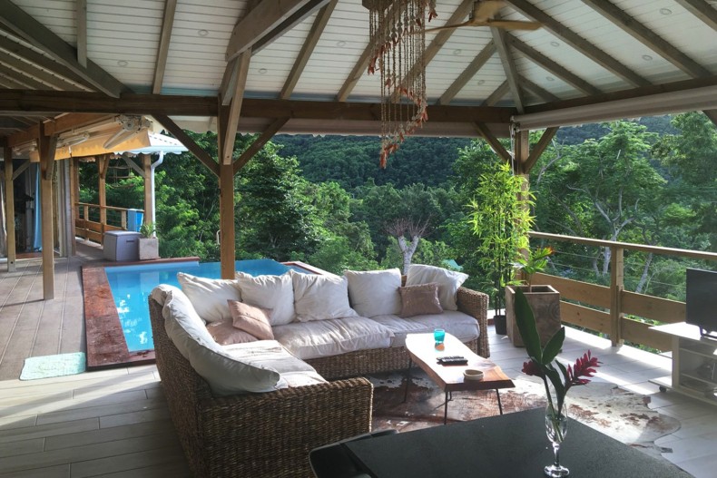 Villa Zuli - Salon vue sur mer et forêt