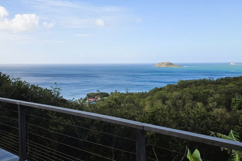 Vue depuis le studio en bas de villa