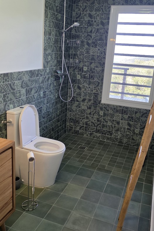 Salle d'eau avec lavabo et wc (studio)